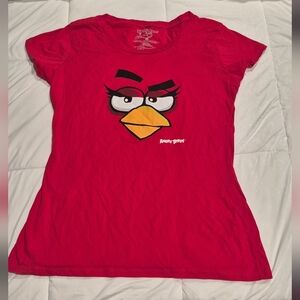 Fifth Sun Red Angry Birds Graphic Tee